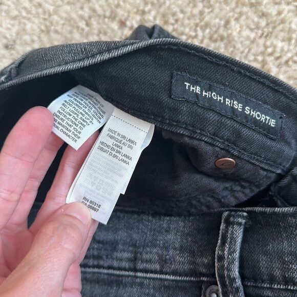 Lucky Brand stye High Rise Shortie Distressed Shorts - Picture 3 of 6